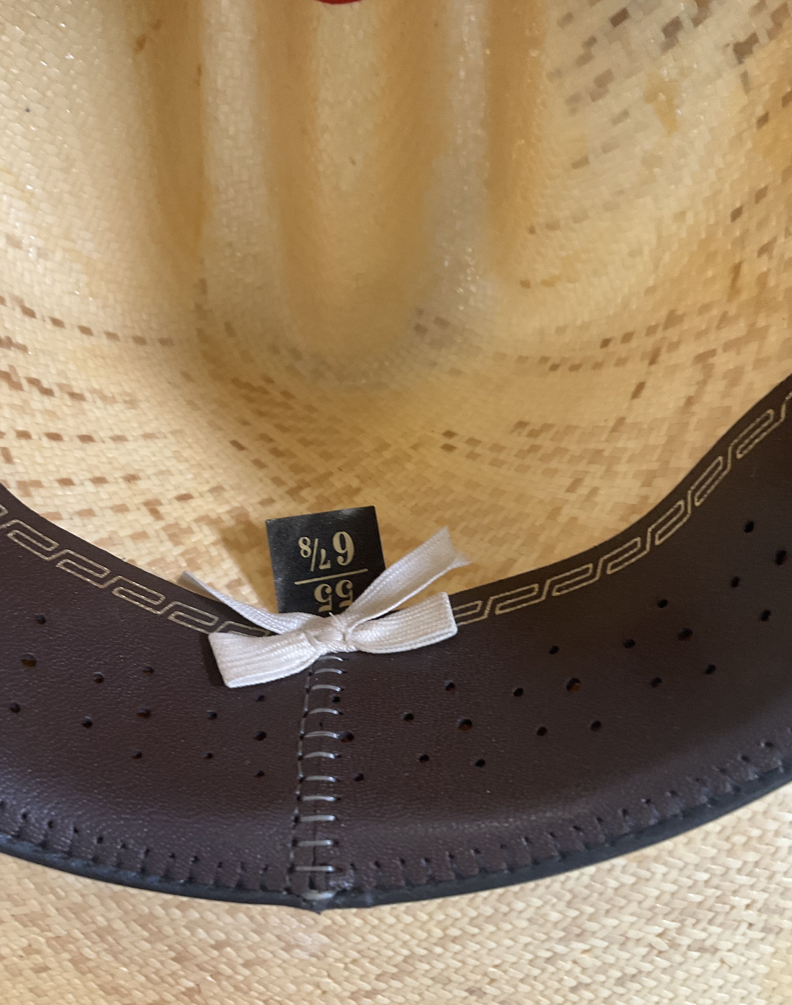 Vintage Wrangler 10X Shantung Panama Cowboy Hat Western Made in Texas Size 6 7/8