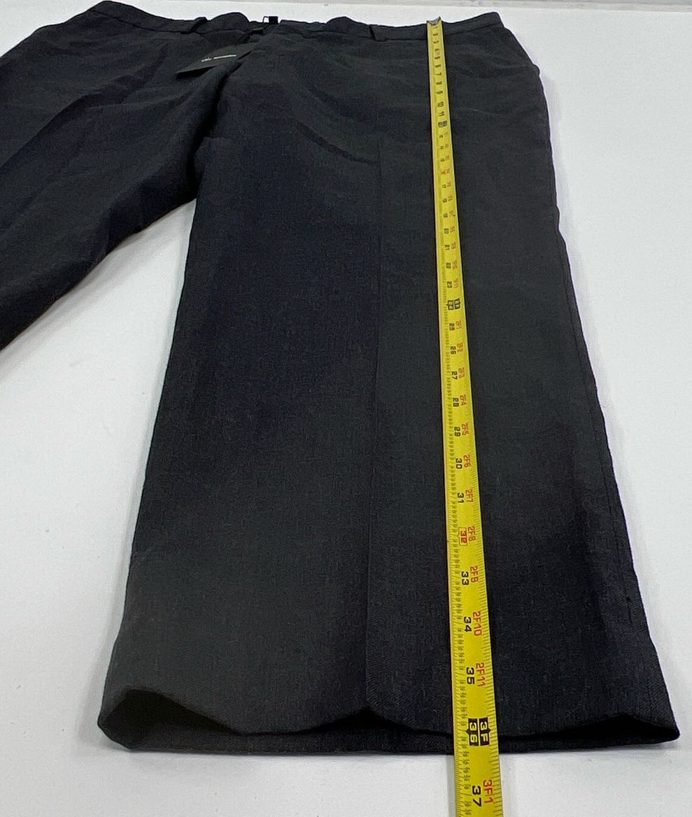NWT Women's The Kooples France Dark Grey Plain Pants Slacks - Size 54
