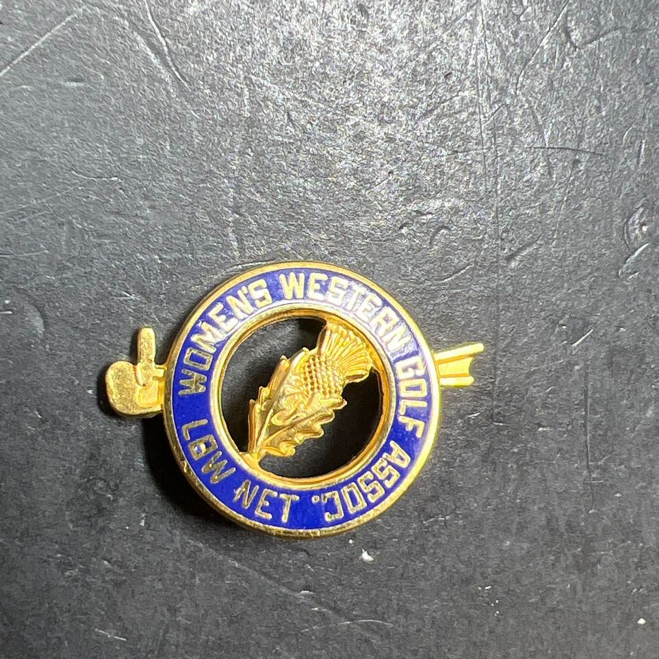 Vintage Womens Western Golf Association Gold Filled & Sterling Silver Pins
