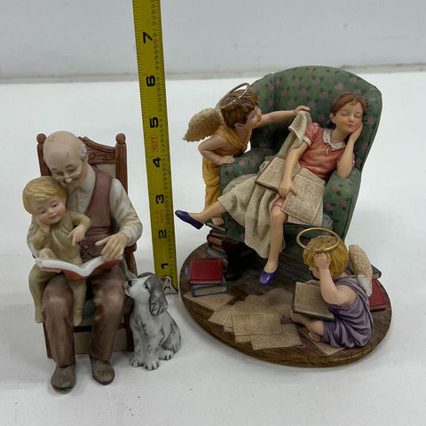 Roman Inc Lot of 2 Figurines Treasured Memories & Mother's Little Promises