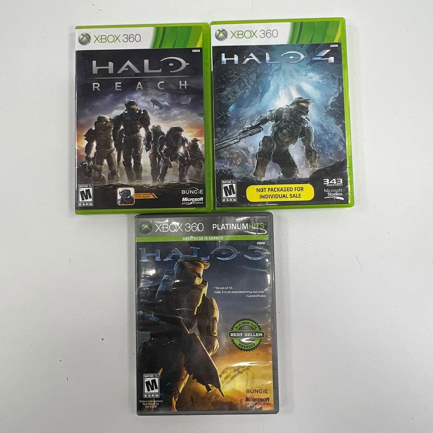 Microsoft Xbox 360 Halo Games Lot of 3