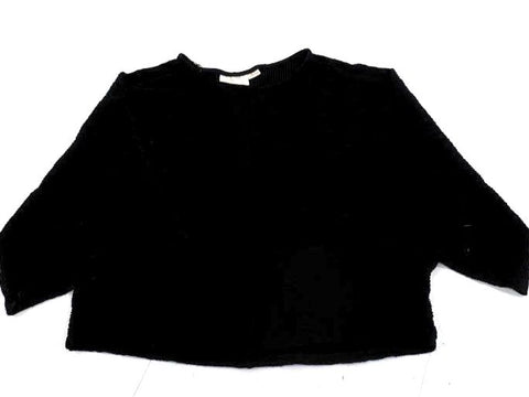 Anthropologie Lot of 2 Sweaters Black Maeve Cropped Tan Mock Neck Womens M