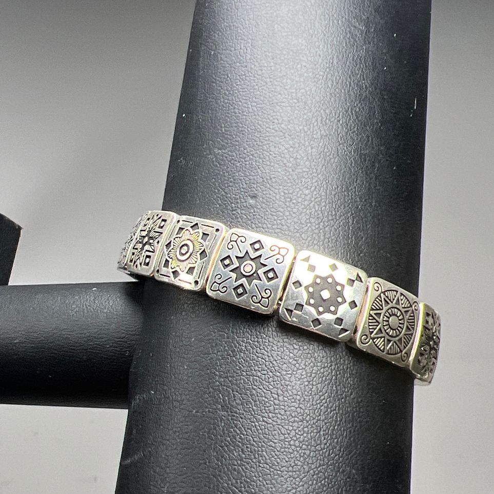Brighton Mosaic Square Panel Bead Stretch Bracelet
