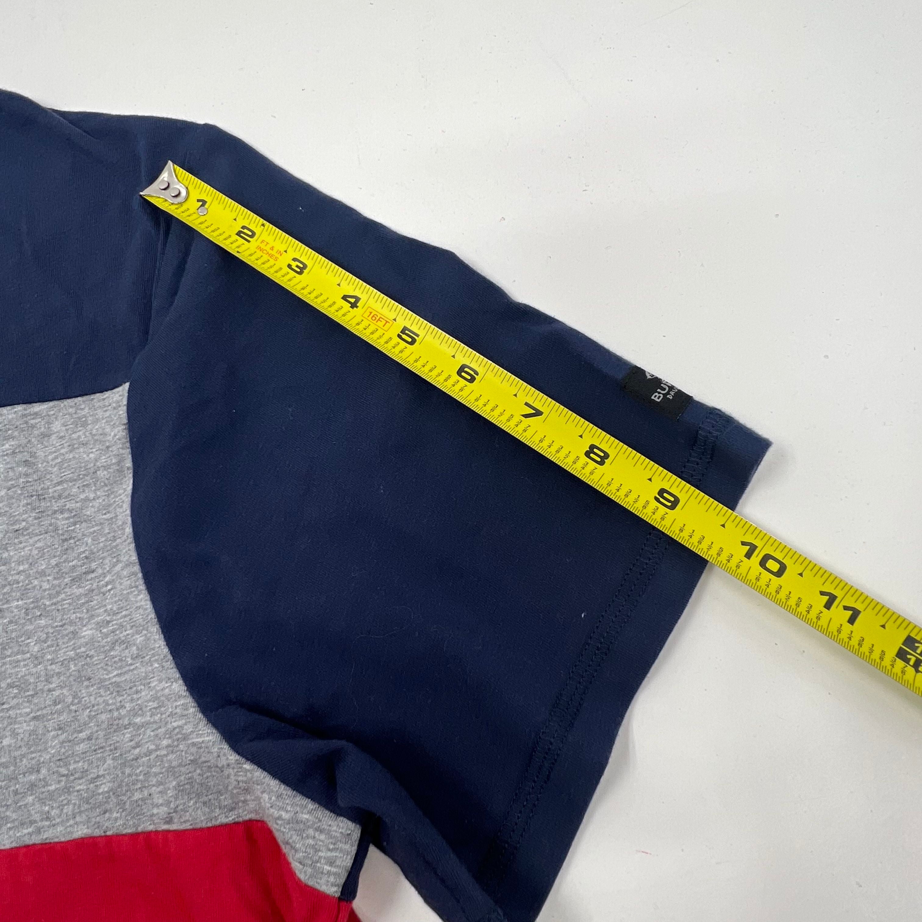 NWT Buffalo David Bitton Color Block Red Blue Gray T-shirt Men's Size XL $55