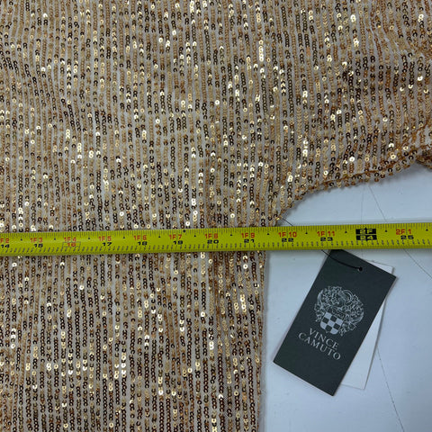 NWT Vince Camuto Gold Holiday Hues Sequin Boatneck Shift Dress Women's XL