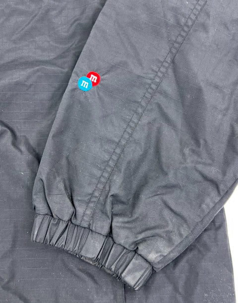 Vintage Y2K M&Ms Racing Black Hooded NASCAR Jacket Men's 2XL Tri-Mountain 38