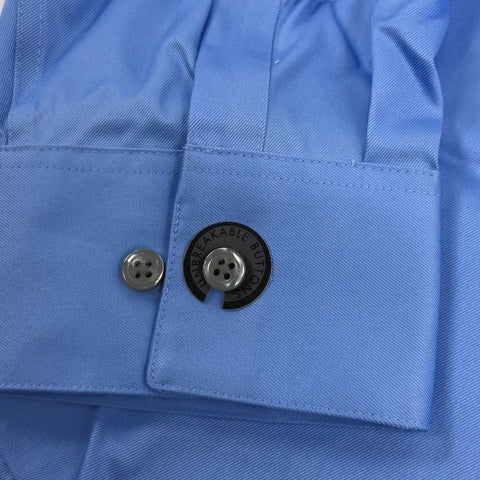 Calvin Klein Slim Fit Infinite Non-Iron Blue Dress Shirt Sz 17 34/35