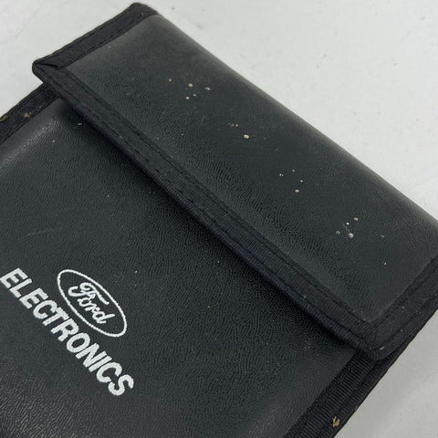 Lot of 2 Vintage Ford OEM CD Holder Case Car Audio Storage Wallet Accessory