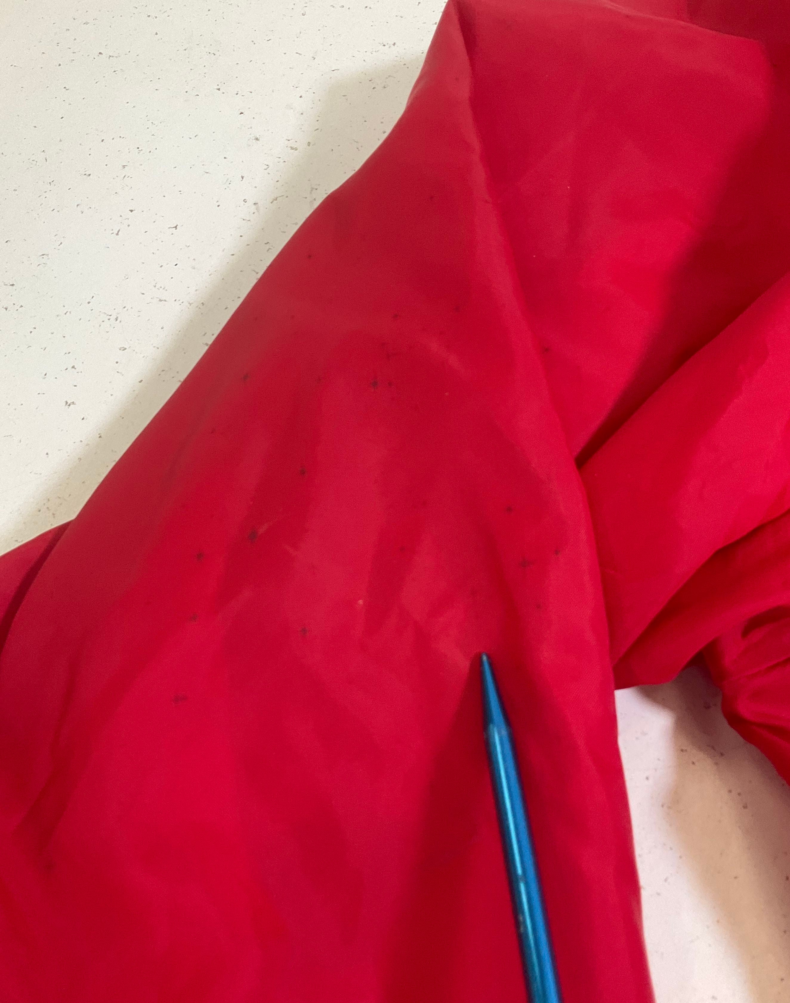 Vintage Y2K VFW POW MIA Red Nylon Coach Jacket Windbreaker Men's L