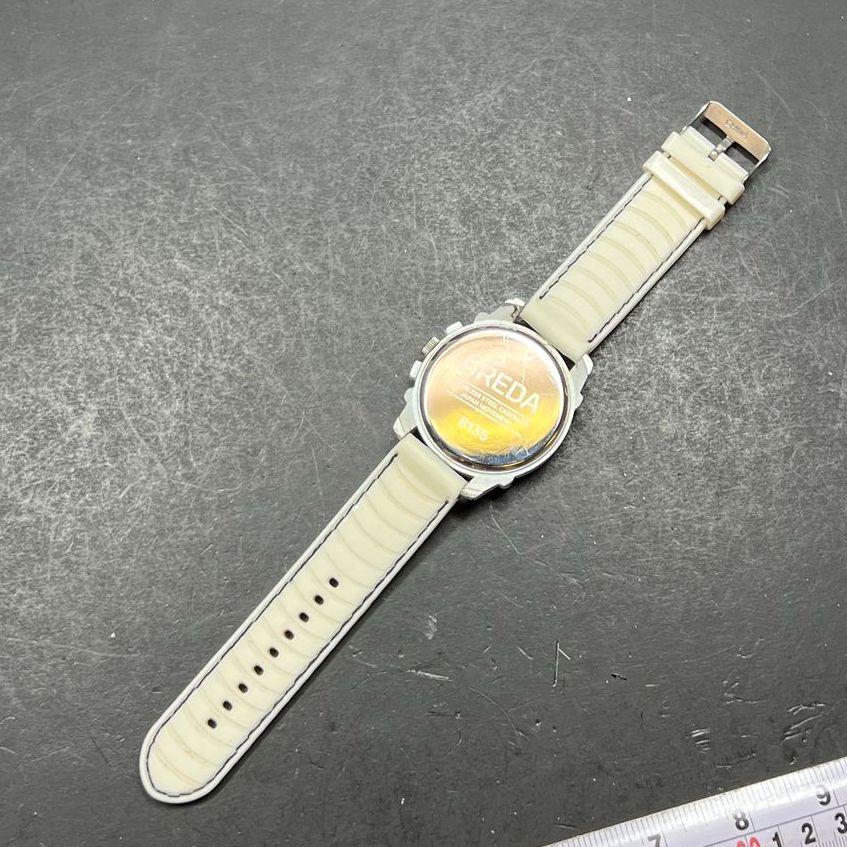 Breda 8135 White Analog Wristwatch New Battery