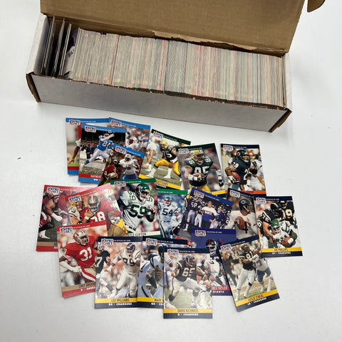 Vintage 1990 Pro Set NFL Football Cards Large Lot Mixed Players Collection