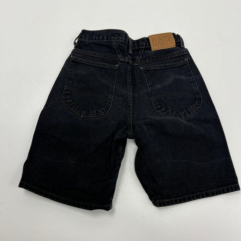 Vintage 90s Girbaud Faded Black Baggy Denim Jorts Shorts Women's Size 16