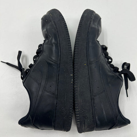 Nike Air Force 1 '07 Low Black Leather Sneakers 315122-001 Men's Size 11.5
