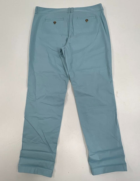 NWT J.Jill Sea Glass Stretch Cuffed Hem Cropped Chino Pants Women's 12P