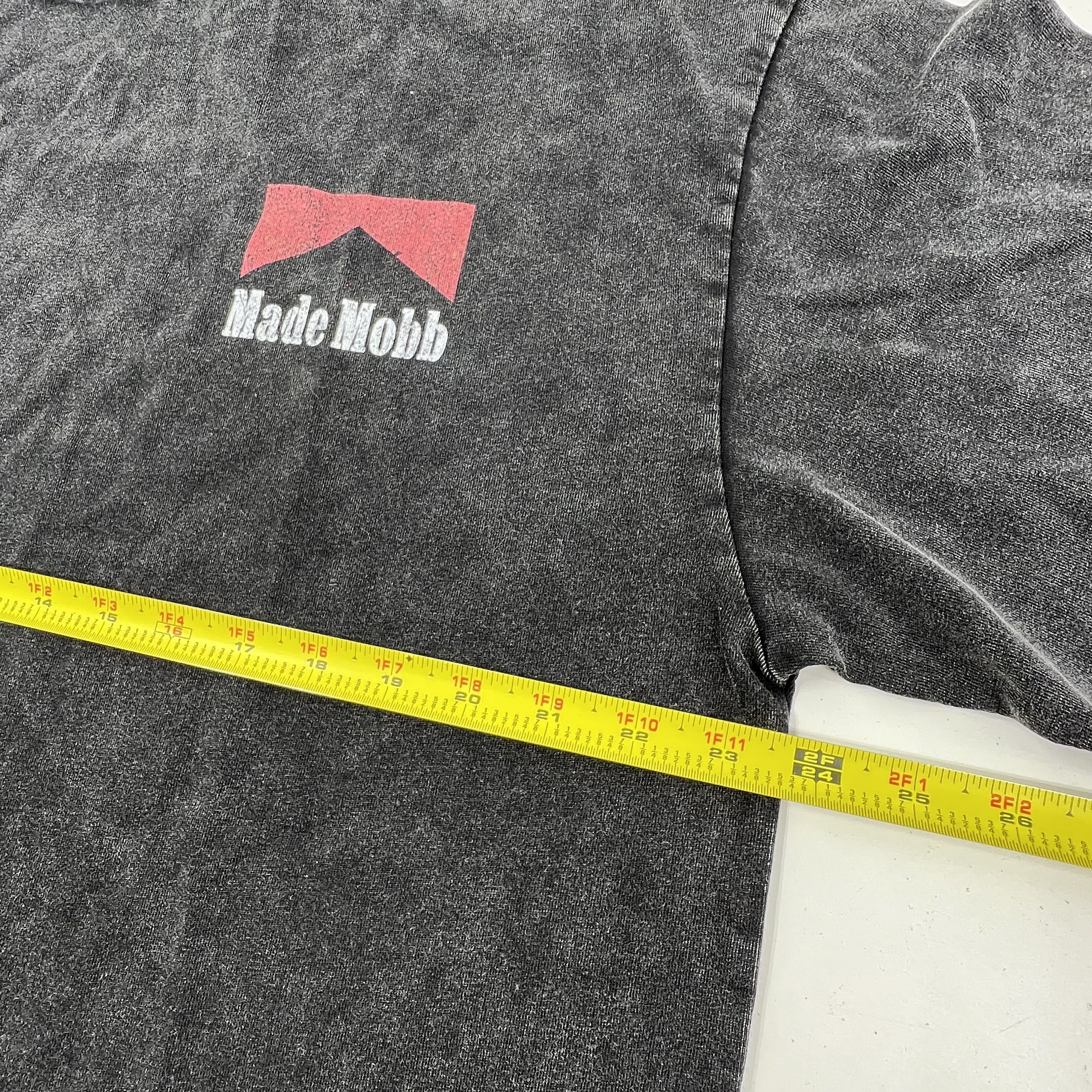 Made Mobb Midwest Bull Riding Graphic T-Shirt Acid Wash Kansas City Sz XL