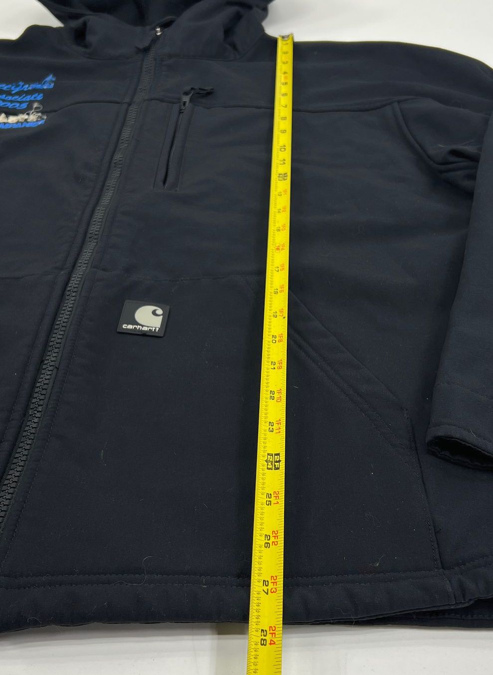 Men's Carhartt Black Soft Shell Full Zip Coat Jacket J682 BLK - Size XL