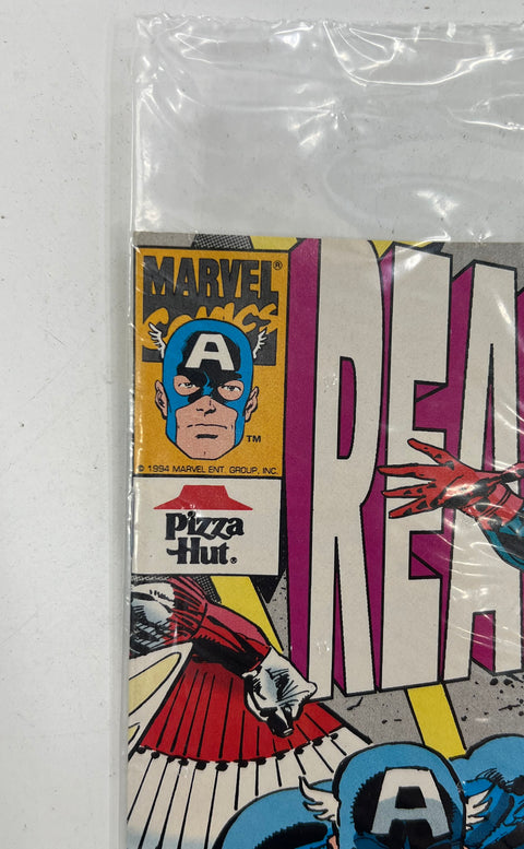 Vintage 90s Marvel Pizza Hut Real Heroes Comic Book Lot of 18 Captain America