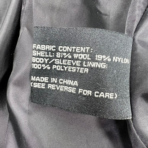 Jos. A. Bank Charcoal Gray Wool Double Breasted Peacoat Men's Coat Size L
