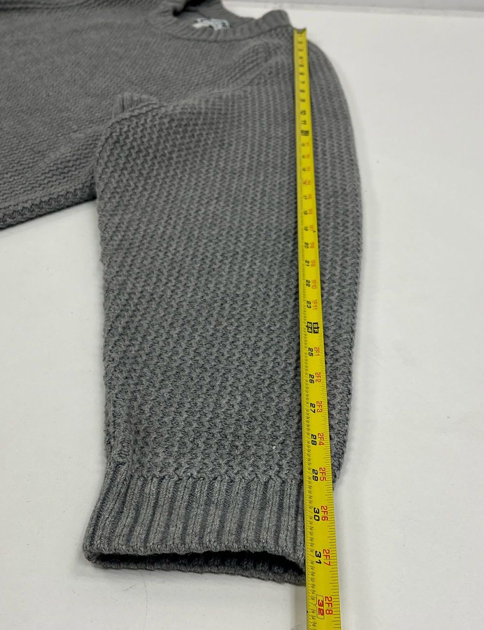 Women's Duluth Trading Grey Knit Pullover Long Sleeve Chunky Sweater - Size XL