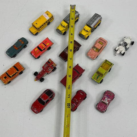 Vintage Hot Wheels 15 Car Lot Blackwall Era 1970s-80s Diecast Shell Truck Bus