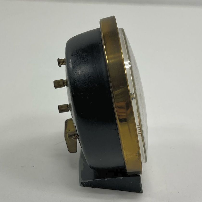 Vintage Collectible Westclox Big Ben Wind Up Table Desk Clock Black & Gold Tone
