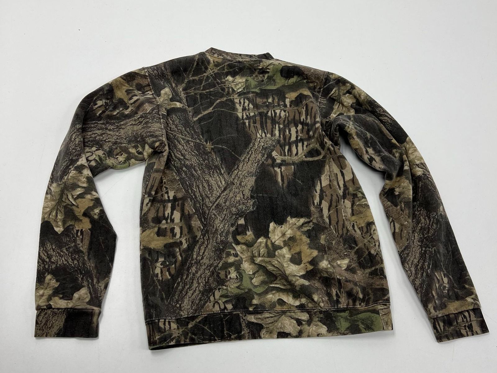 Vintage Y2K Mossy Oak Camo Full Print Crewneck Sweatshirt Men's XL