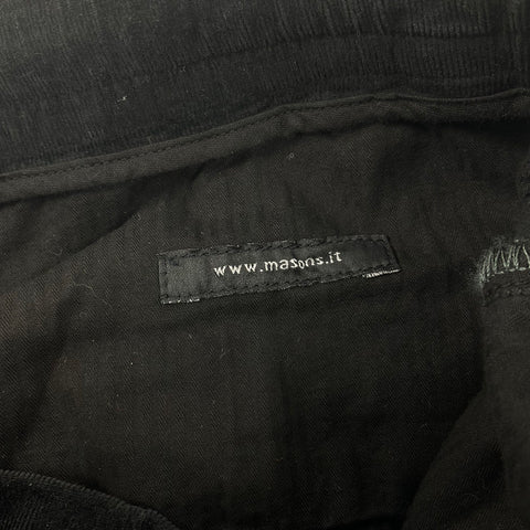 Mason's Forte Dei Marmi Black Corduroy Chile Cargo Pants Men's Size 52 NWT