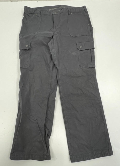 Lot 2 Duluth Trading Co Gray Black Curvesetter Cargo Work Pants Women's 16x31