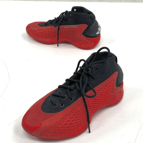 Adidas Exhibit A Victory Crimson Red Black Basketball Shoes Youth Size 5