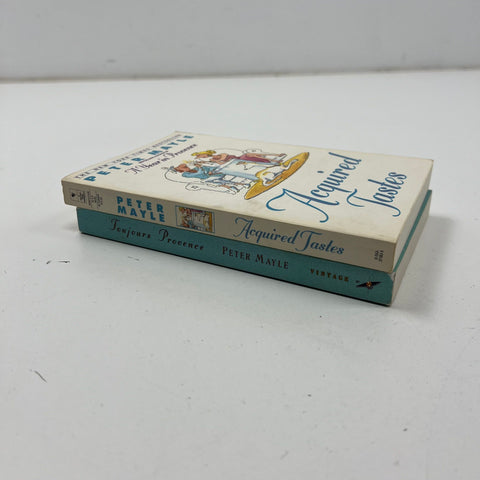 Peter Mayle Signed Book Lot Toujours Provence & Acquired Tastes Autographed 1996