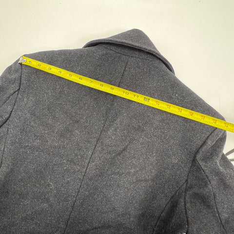 Jos. A. Bank Charcoal Gray Wool Double Breasted Peacoat Men's Coat Size L