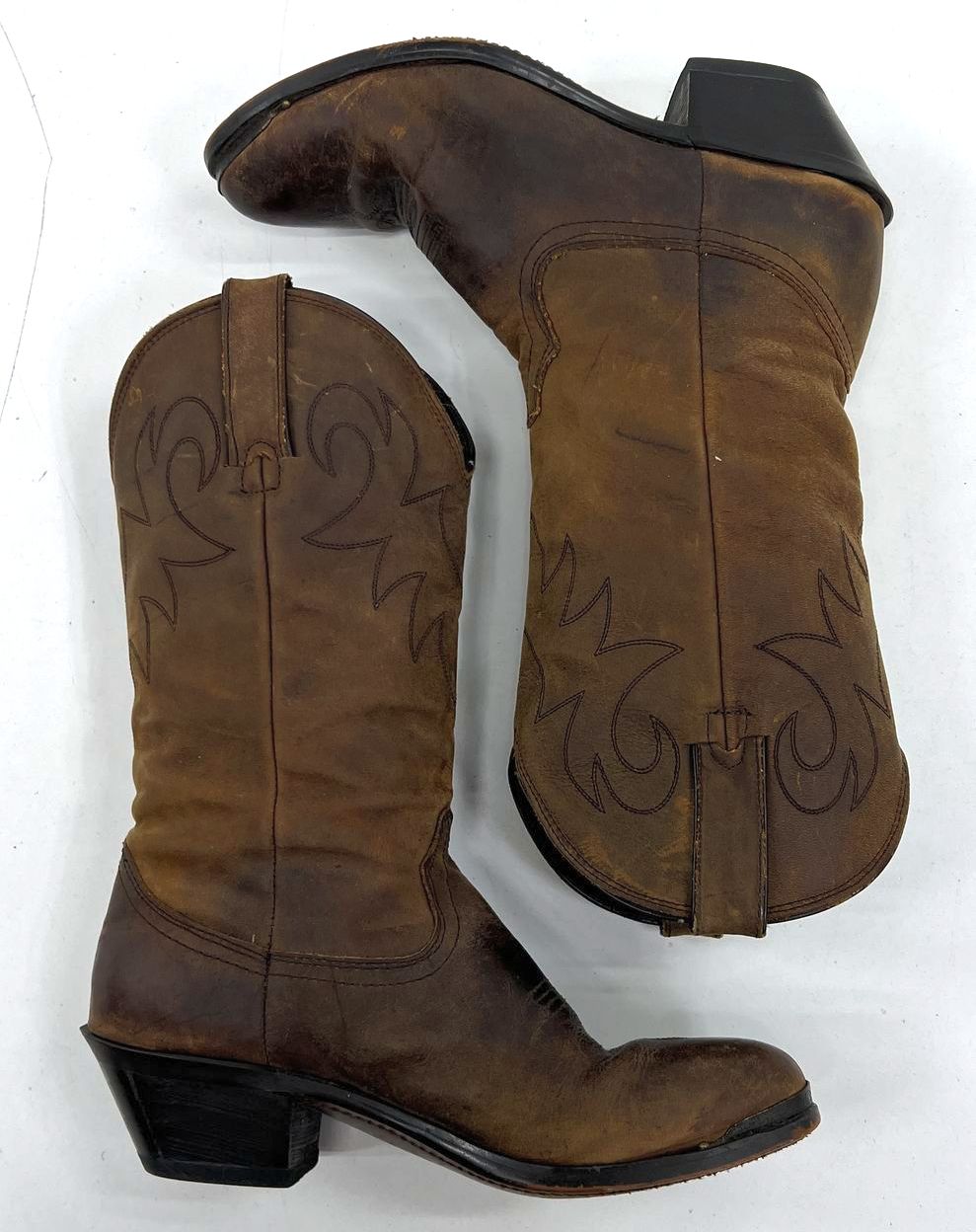 Durango Crush RD542 Brown Slouch Western Cowboy Boots Womens Size 6