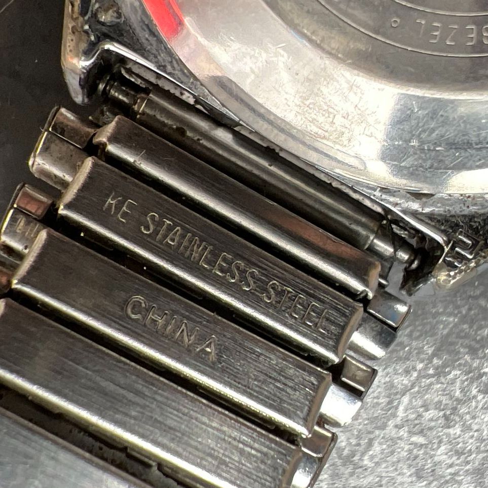 Timex Automatic 1983 E Line Watch Ticking *Cracked Scuffed Crystal