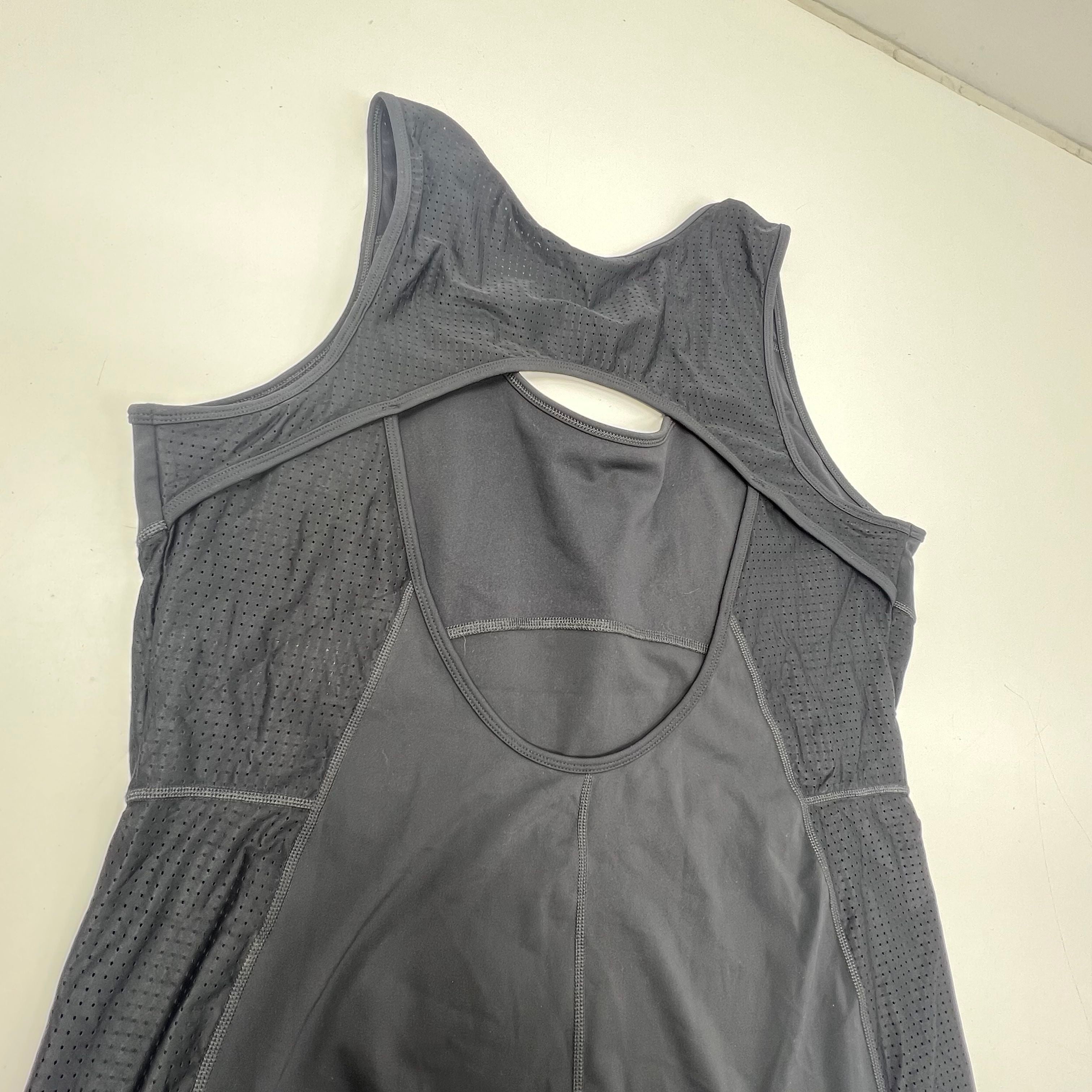 Fabletics Black NWT Motion365+ Open Back Athletic Onesie Romper Women's 4X