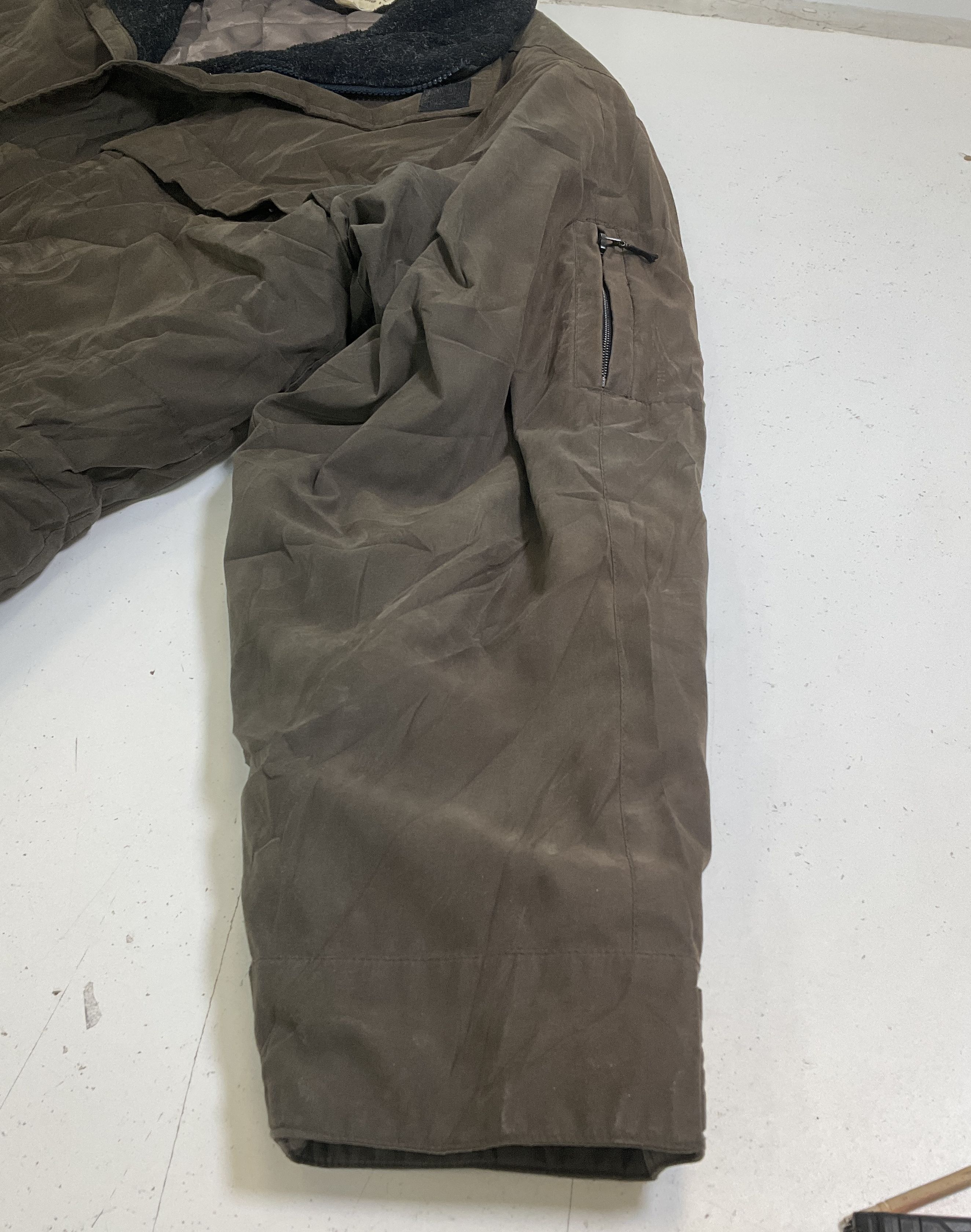 St Johns Bay Brown Quilted Lined Workwear Barn Jacket Coat Men's L