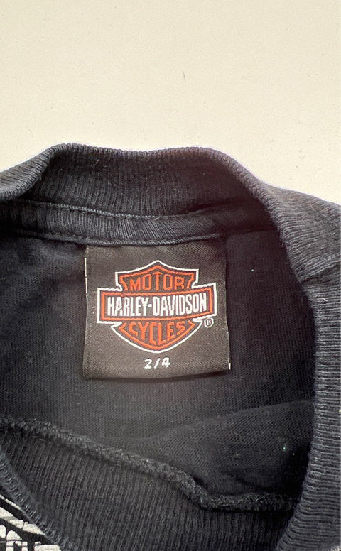 Harley Davidson Streetwise Motorcycle Black Long Sleeve Shirt - Size XS (2-4)
