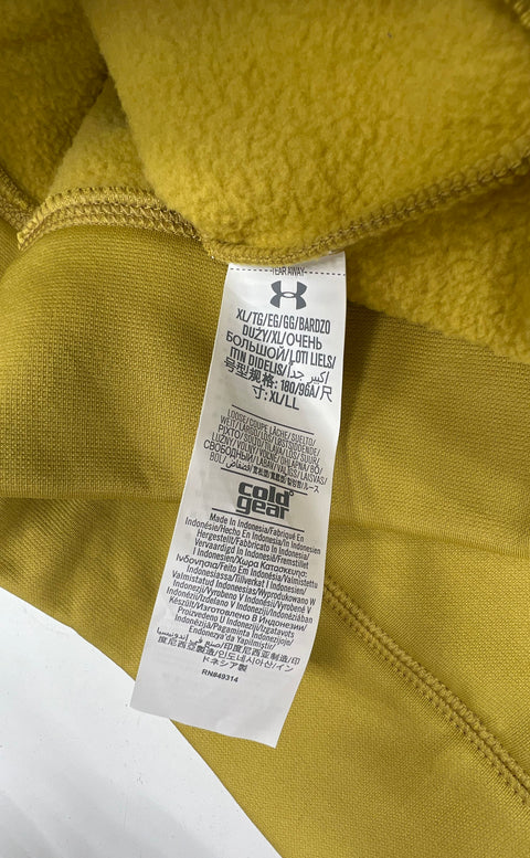 NWT Under Armour Gold Notre Dame Irish ColdGear Hoodie Sweatshirt Men's XL