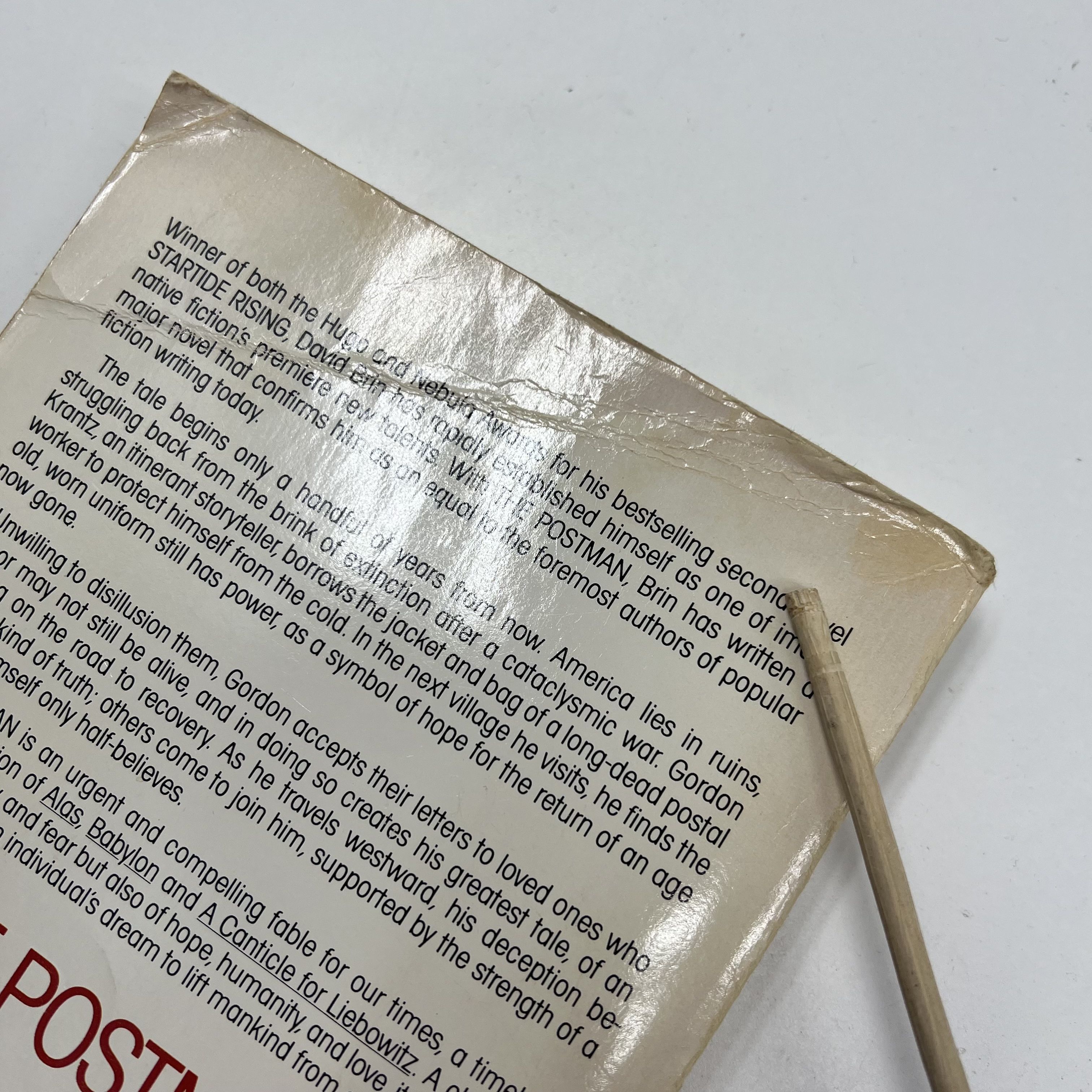Advanced Copy The Postman David Brin 1985 Paperback