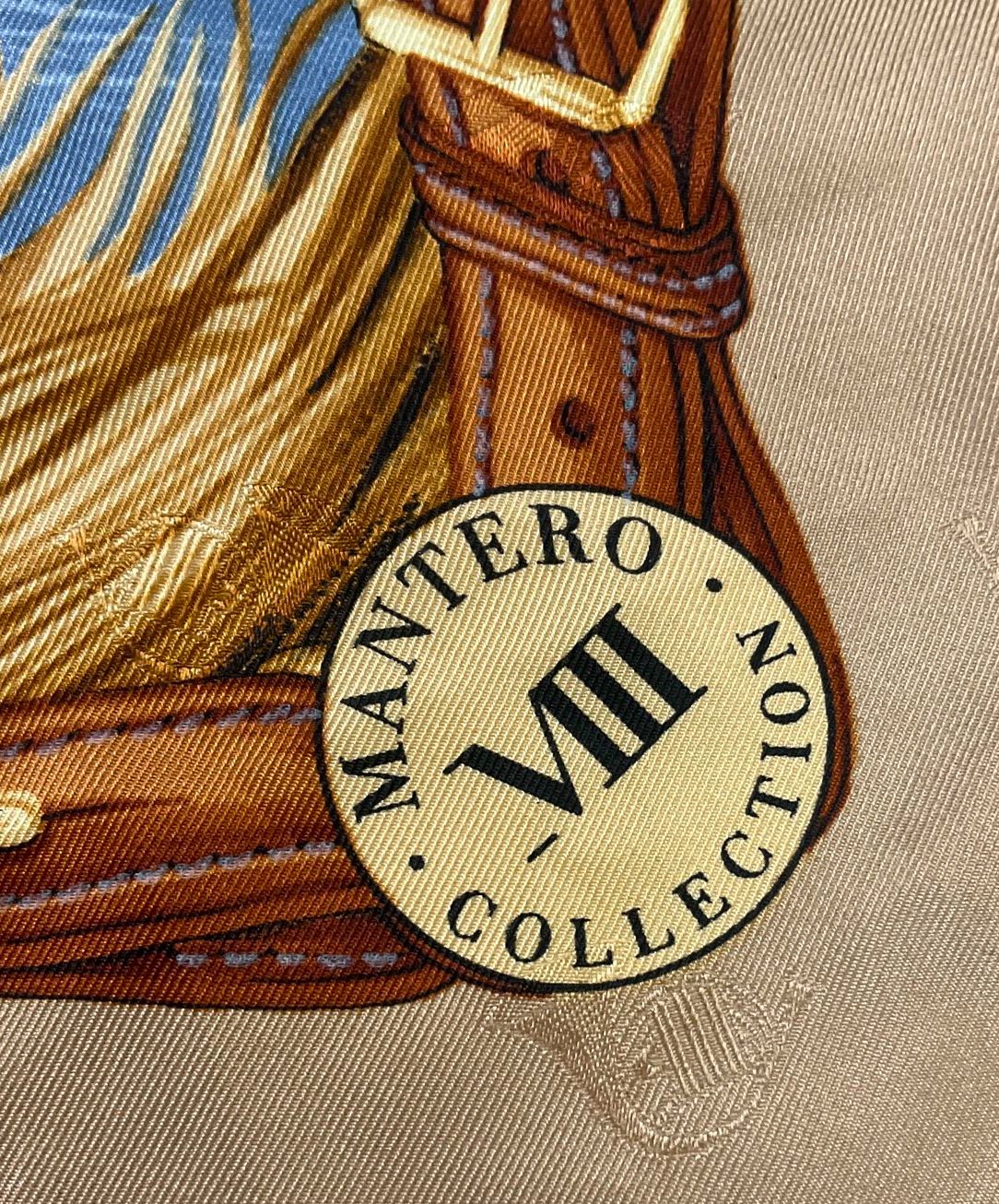 Mantero Collection VIII Silk Scarf Hunting Dog Duck Scene Made in Italy 34" Sq
