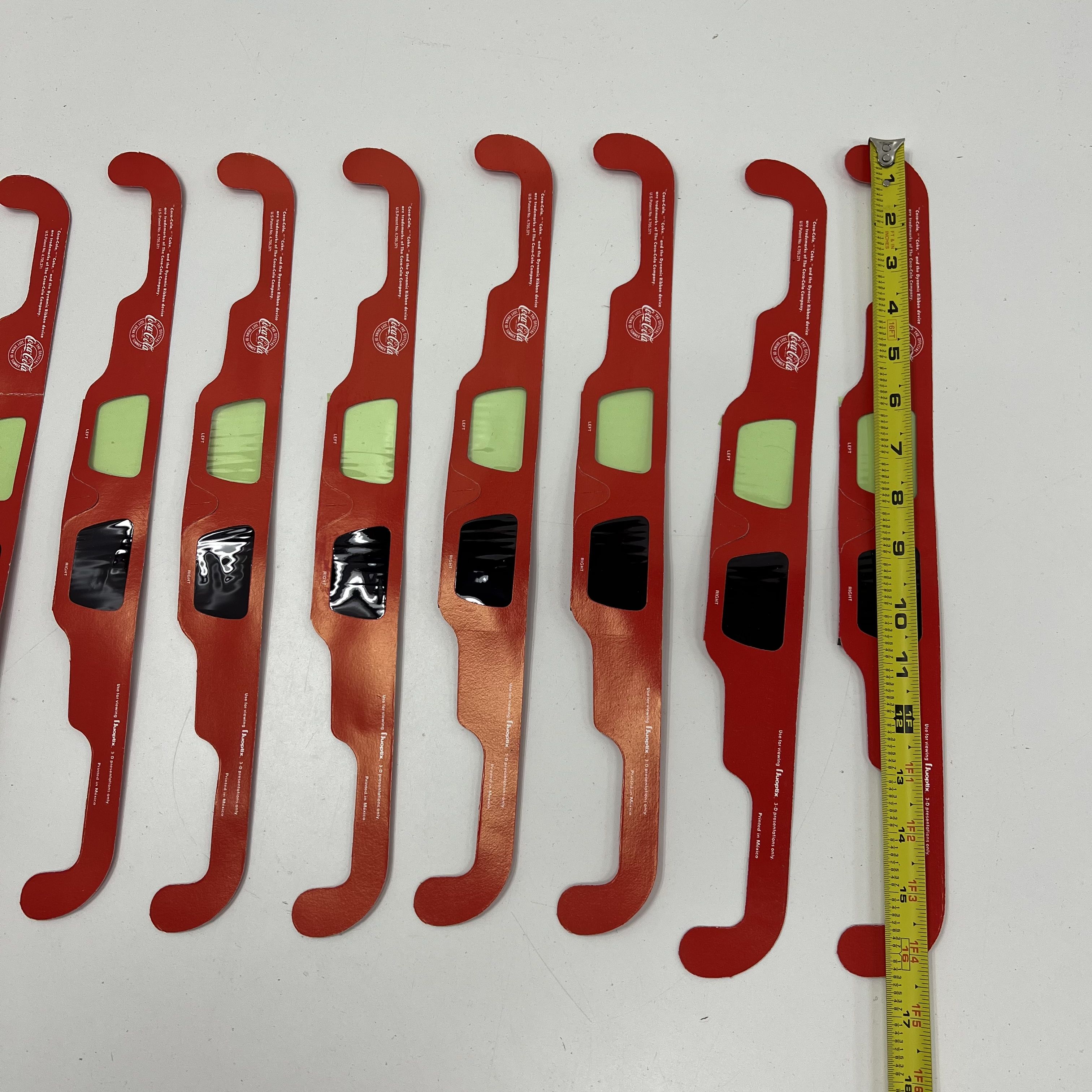 Vintage 80s Coca-Cola 3D Glasses Lot of 9 The Official Soft Drink of Summer