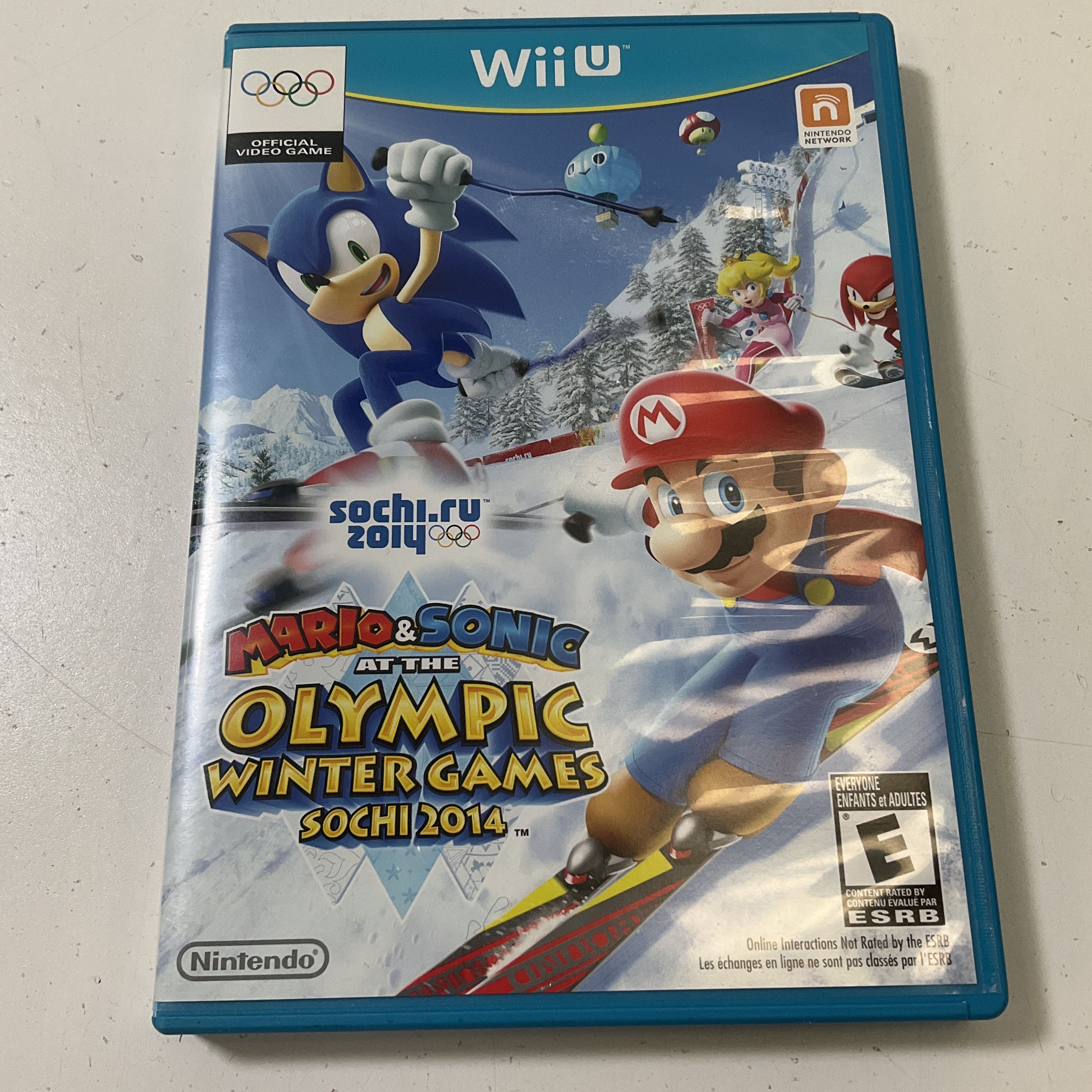 Nintendo Wii U Mario & Sonic at The Olympic Winter Games Sochi 2014 CIB Tested
