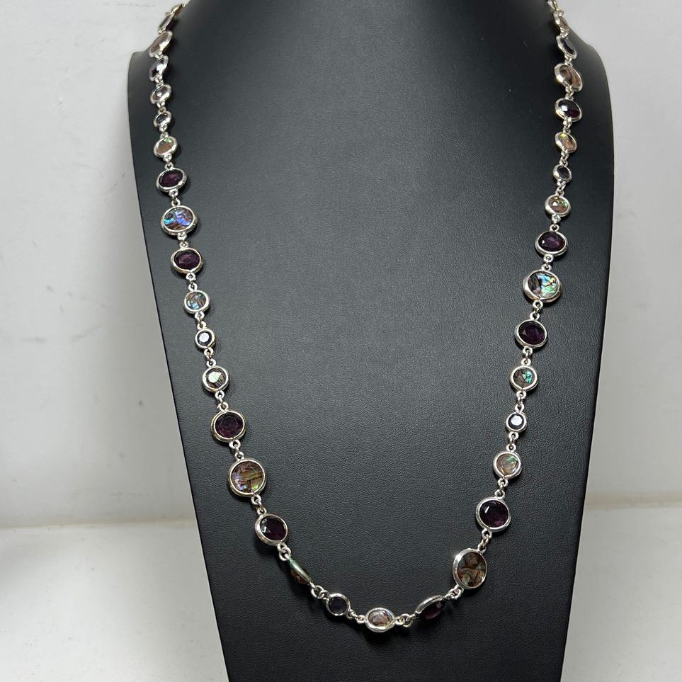 Anne Klein Abalone Chain Necklace