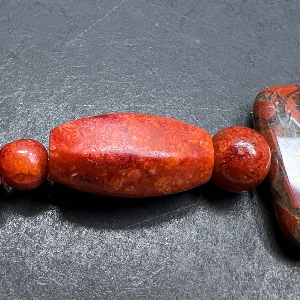 Sponge Coral Beaded Bracelet New