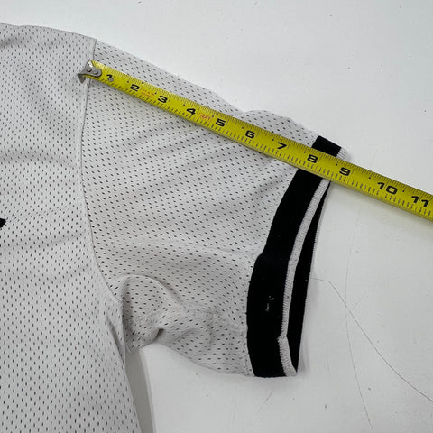 Jordan 23 Mesh Basketball Jersey White Black Short Sleeve Shirt Men's Size M