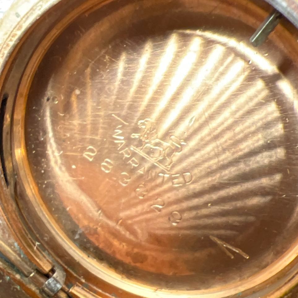 9K Yellow Gold AB Pocket Watch Warranted Case 20.72g
