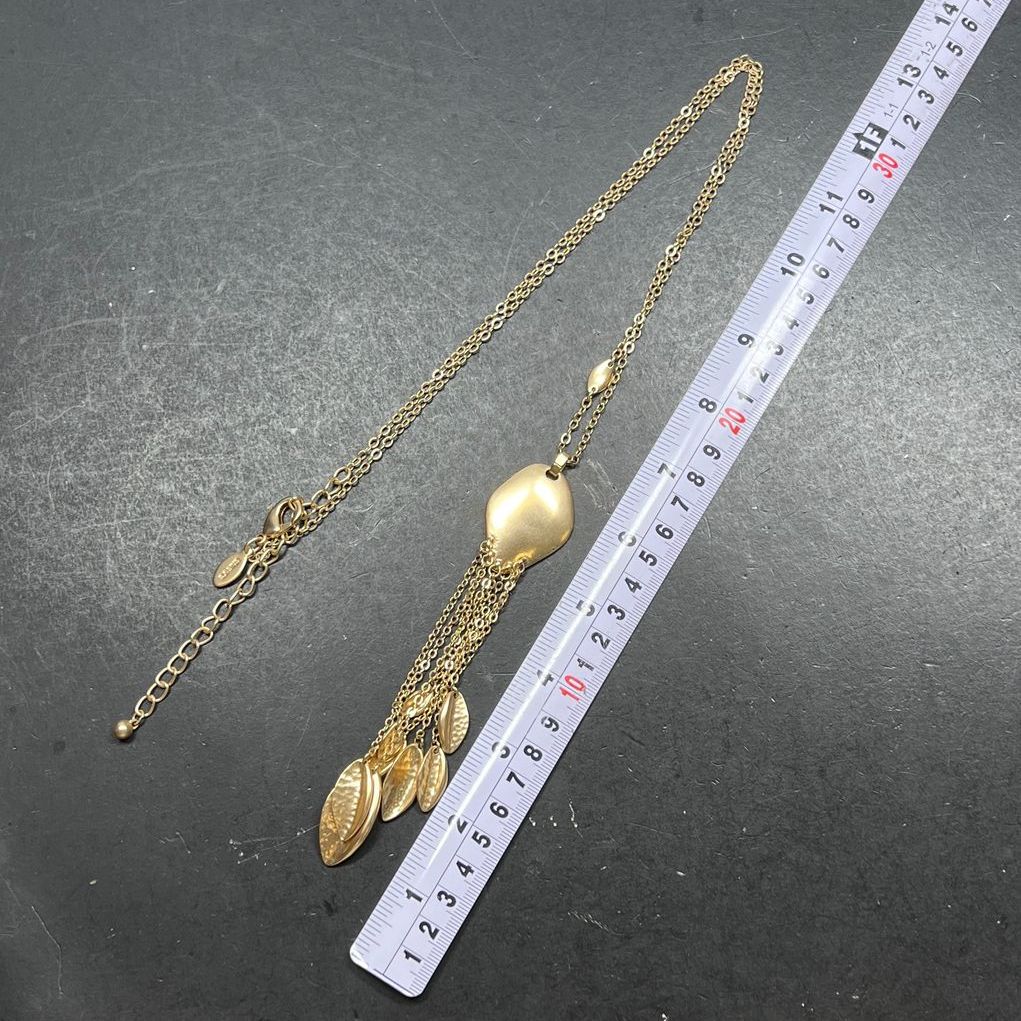 Chico's Gold Tone Tassel Necklace