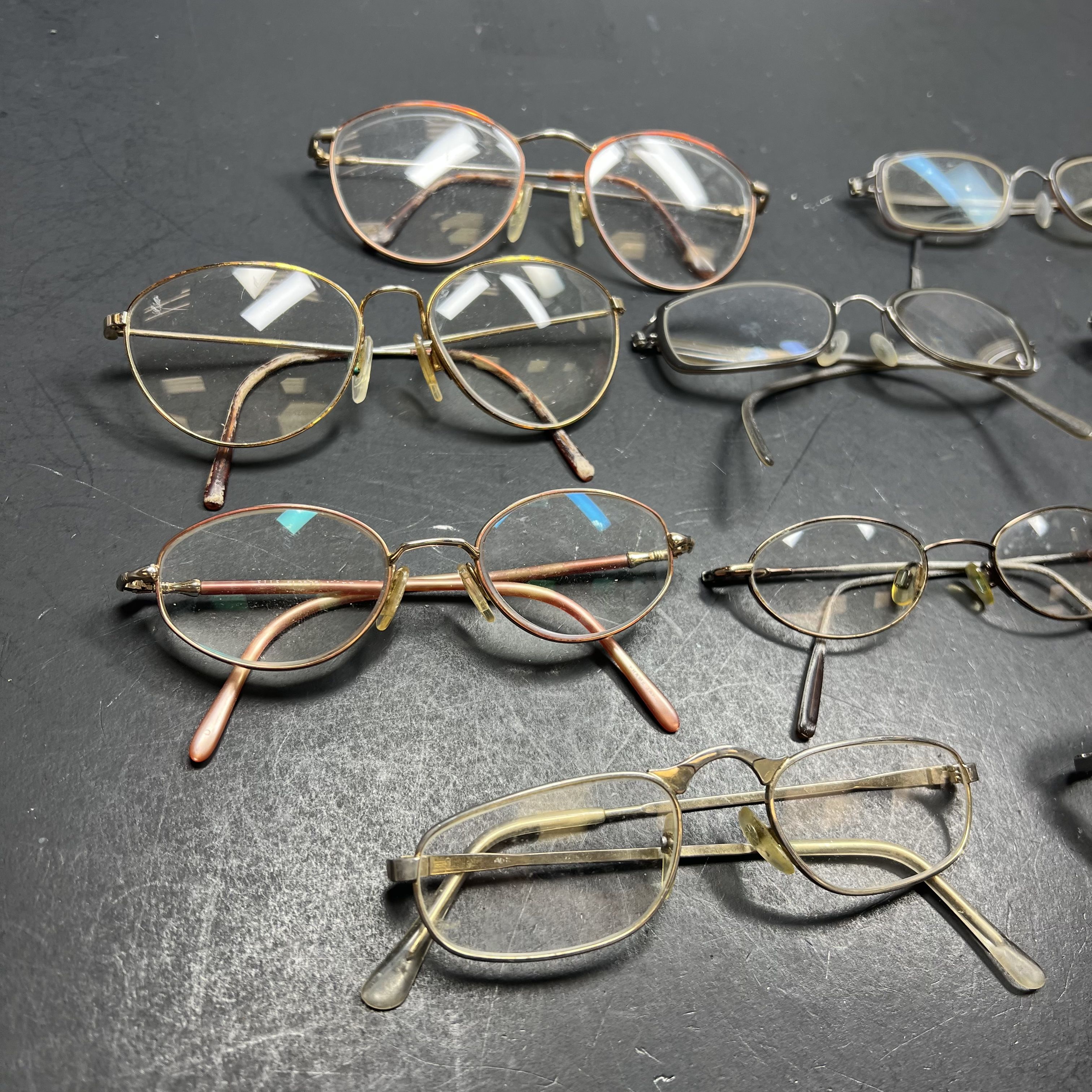 Lot Of Vintage Eyeglasses Wired Metal *New Lenses Needed