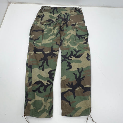 Vintage 80s USGI Woodland Camo Chemical Protective Cargo Pants Trousers Men's M
