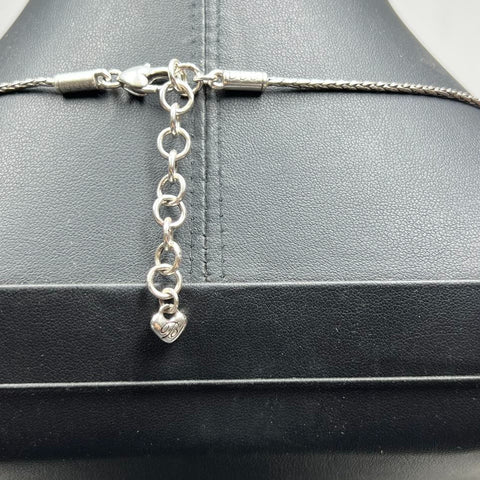 Brighton Silver Plate Lanyard Clip Necklace