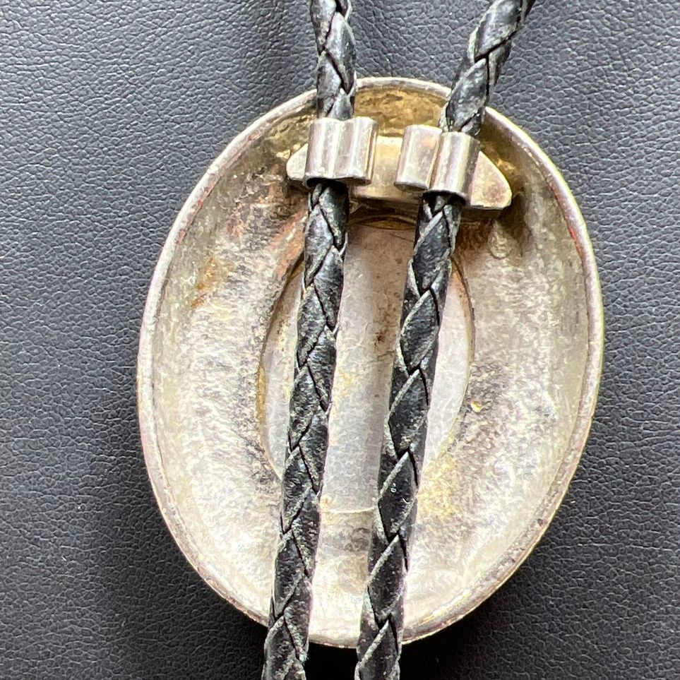 Mother Of Pearl Inlay Bird Bolo Tie Mens Accessories